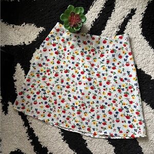 Dainty Floral Mini Skirt